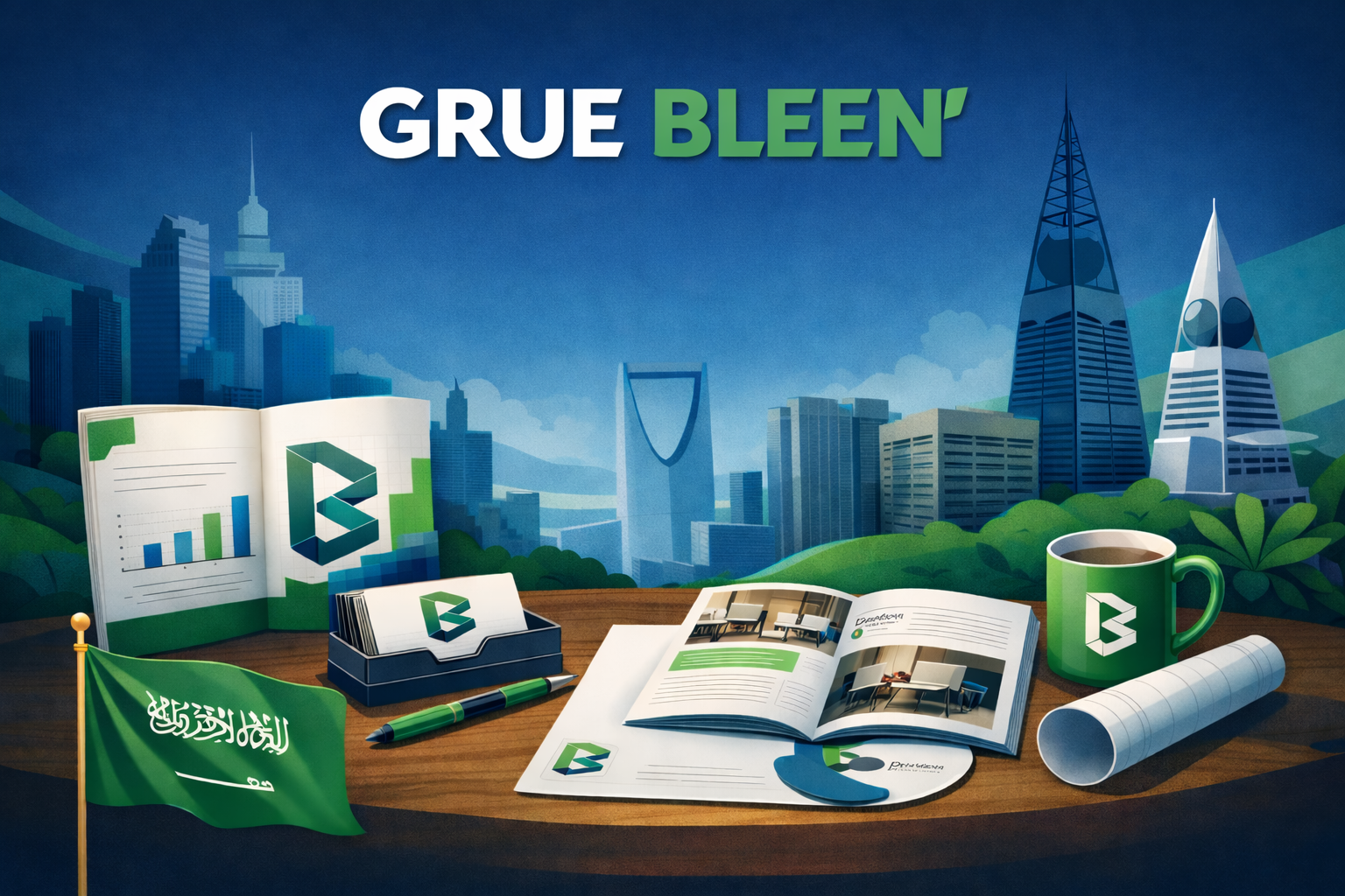 تصميم مطبوعات مؤسسة | تصميم مطبوعات ورقية | تصميم مطبوعات شركة من جرو بلين