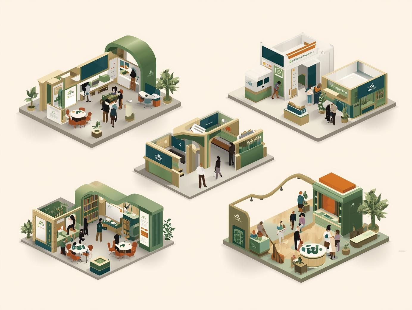 أنواع وتصميم أجنحة المعارض في السعودية ودور جرو بلين في تجهيز المعارض والمؤتمرات