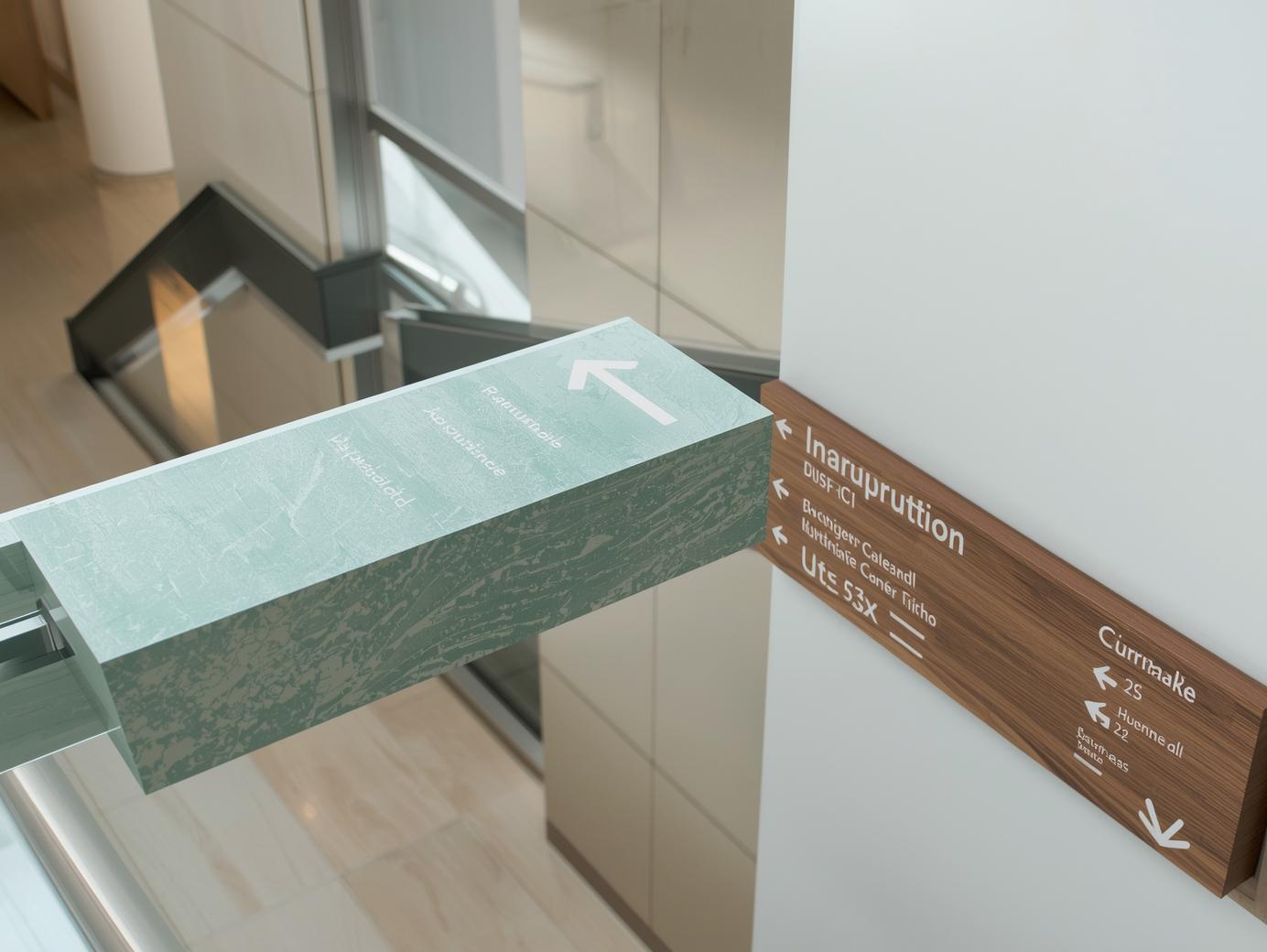 Professional Wayfinding Signage in Saudi Arabia with Gruebleen Branding and Printing Services
